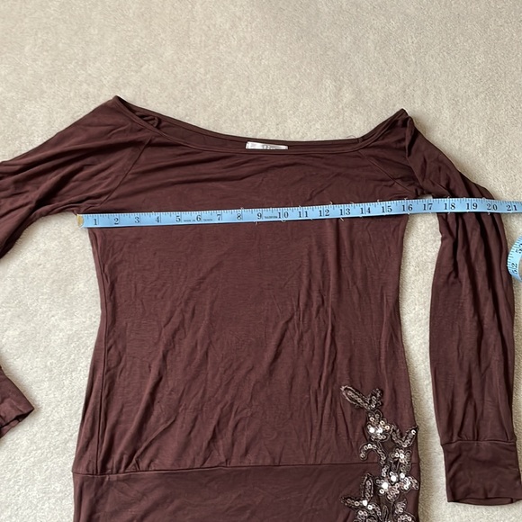 Y2K Beautiful boho off the shoulder knit - Picture 7 of 9